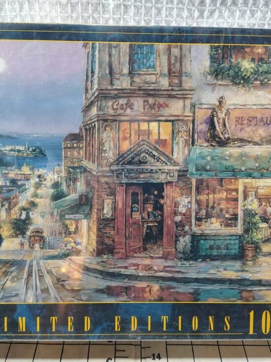 Roseart Other - Unopened 2001 RoseArt 1000 Piece Limited Edition Puzzle Café Prego By Cao Yong